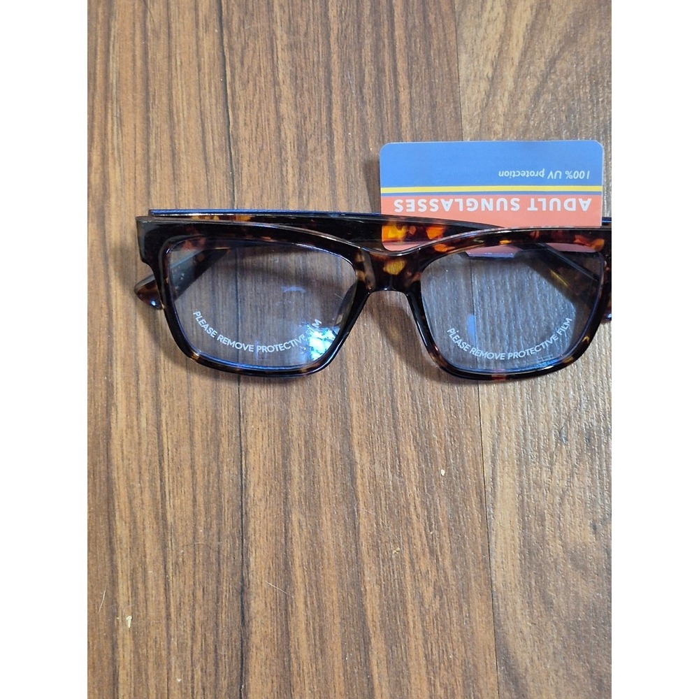 Target Sunglasses Adult Womens Black Brown Geometric 100% UV Protection s4